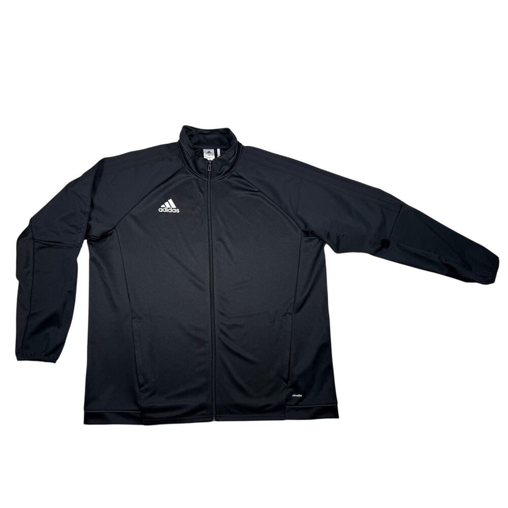 Adidas Men's 2XL Climalite Track Jacket - Grey Heather Full Zip Training